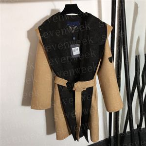 Cappotto di lana a doppia faccia di lusso per le donne Brand Brand Lady giacca di lana tuta sportiva con sacchetto di polvere