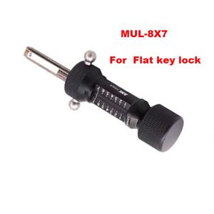 Mul-T-Lock 7x7 Pin Flat Key Picking Set for Locksmiths, Durable Steel Lock Pick Tool