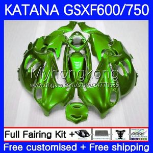 OEM Body for Suzuki Katana GSXF 600 750 CC GSXF750 2003 2004 2005 2006 2007 18NO.94 GSX750F GSX600F 03-07 GSXF-600 600CC 750cc GSXF600 Alla Green 03 04 05 06 07 Fairing