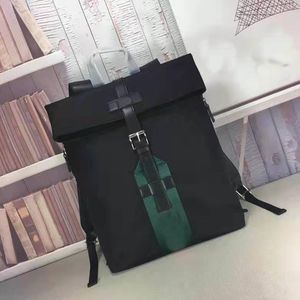 mochila de nylon preto clássico masculino para mochilas de mochilas verdes do homem de mochilas verdes do homem da escolar
