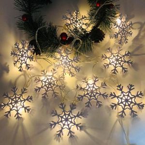 Dekoracje świąteczne 20 LED Xmas Drzewo Snowman String Light Festival Decor Santa Claus Party Home Outdoor