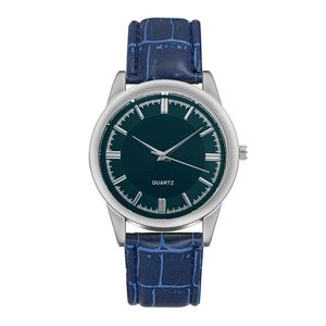 Wristwatches Fashione Quartz Watch For Men Leather Strap Office Worker White Collar