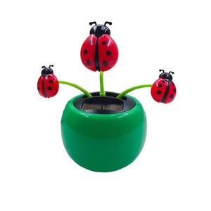 Interior Decorations Car Ornament Automobiles Decoration Dancing Sunflower Swinging Bee Toy Gifts Auto Home Decor Solar Girls Accessories