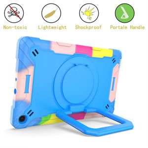 Tablet Cases 360 Rotating Grip Stand Cover With Shoulder Strap For Samsung TAB A7 10.4 2020 T500/T505/T507 TAB A 10.1 2019 T510/T515