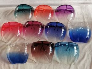 Dropshipping 1Pcs Fashion Clear Full Face Shield Unisex Oversize Schild Visier Sonnenbrille Kunststoff Sonnenbrille für Männer und Frauen