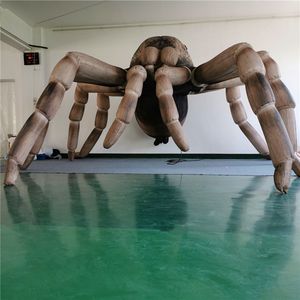 Aranha inflável do balão com o ventilador do diodo emissor de luz e do CE para a decoração do estádio do teto do boate de Halloween