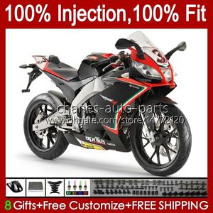 Injection Fairings For Aprilia RSV RS 125 RR 125RR RS4 RS125 06 07 08 09 10 11 34No.71 RSV-125 RS-125 Red black new RSV125 R 2006 2007 2008 2009 2010 2011 RSV125RR 06-11 Body