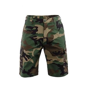 Mens Military Cargo Shorts Summer Army Green Cotton Men Loose Multi-Pocket Homme Casual Bermuda byxor 38 män