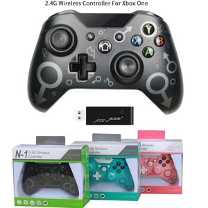 Spelkontroller Joysticks 2.4G Wireless Xbox One Controller Gamepad för NI Console XB-One PS3 PC Joystick Windows Jogos Mando