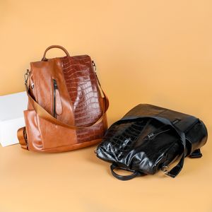 Zaini di moda zaini Luxurys Designers Borse Pu Backpack in pelle morbida Donne Nuove pacchetti coreani versatili da viaggio antifurto da viaggio Mini Bag Square Schoolbags