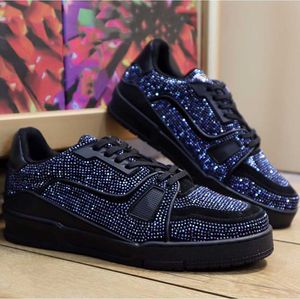 Topp herr fritidsskor modedesigner lyx klassiska herr platta skor gata utomhus fritid jogging sneakers deodorant andas storlek 38-45