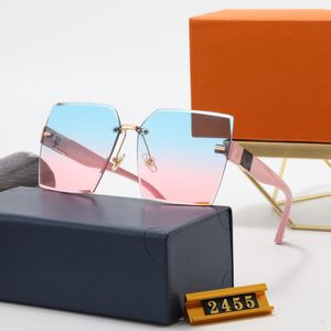 Mode Sonnenbrillen Polaroid-Linsen Designer für Männer Frauen 2022 Marke Vintage Square Large Frame Top Hardware Dekoration Anti-UV Unisex mit kostenloser Geschenkbox