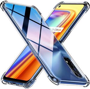 1.5mm Hava Yastığı Anti-Şok Kristal Temizle TPU Kılıfları Kapak Için RealMe GT 5G 5 6 7 8 Pro V13 C25 100 adet / grup