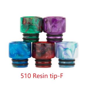 510 Drip Tip Accessori per fumatori Epoxy Mouthpeice Wire Bore Emettitore in acciaio inossidabile Suck per TFV8 X Big Baby Crown Atomizer E Bocchino per flusso d'aria per sigarette