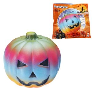 10 cm färgglad pumpa leksaksimulering pu bröd halloween gåvor mjuk dekor leksak original förpackning