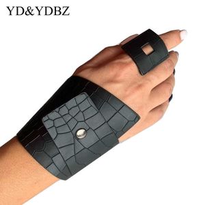 Krokodil Leder Armband Schmuck Simulation Vintage Schmuck Schwarz Kunst Schmuck Armbänder Einstellbare Größe Frauen Mädchen Mode a Q0719