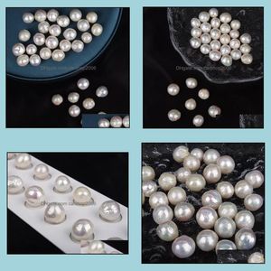 Pearl Loose Beads Jewelry 10-12mm Barock White Single Natural Freshwater Womens Gift Drop Delivery 2021 Bypqk