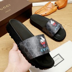 21SS damskie pantofelki spodnie zębate męskie kobiety paski sandały przyczynowe antypoślizgowe lato huaraches slajd flip flops kapcie z pudełkiem