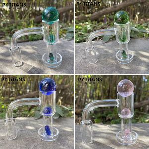 Quartz de solda perfeita Terp Slurper Banger prego com bola de carboidrato fumando rubi p￭lula grossa chanfrada unhas cabe￧udas domeles