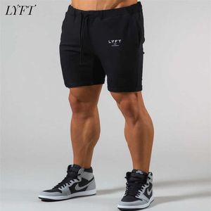 LFT summer new trend sports leisure cotton shorts running slim FOOTBALL SHORTS MEN X0705