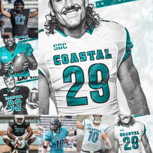 NCAA Coastal Football Jersey Grayson McCall Shermari Jones Jaivon Heiligh Reese White Isaiah probabilmente Silas Kelly CJ Brewer Teddy