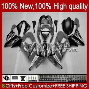 Kit de corpo para Kawasaki Ninja ZX1000 C 1000CC ZX1000C 08-10 Black Cinza Bodywork 56No.149 ZX 10R ZX10 10 R 1000 CC ZX-10R 2009 2010 ZX10R 08 09 10 Fairing da Motocicleta