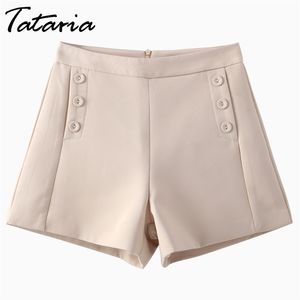 1Women shorts cintura alta wid wid perna calça curto verão spandex s para mulheres femme branco spodenki roupas senhora 210514