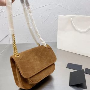 Женщины сумка дизайнерские сумки мода классическая матовая кожа ники цепь двухцветного креста плечо кошелек кошелек