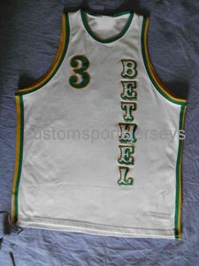 A buon mercato NEW Top Allen Iverson Bethel High School Jersey RARE XS-5XL.6XL maglia maglie da basket cucite Retro NCAA