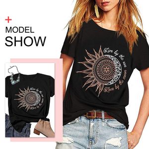 Damen T-Shirt Casual Top Sommer Lustiges Hemd Frau T-Shirt Baumwolle Briefdruck Druck Kurzärmelig Shorts Ärmel T