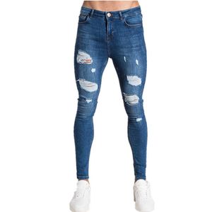 Skinny Jeans Herren Die neuen Slim-Fit-Herrenjeans 2020 sind zerrissene und angebundene Punk-Kleidung X0621