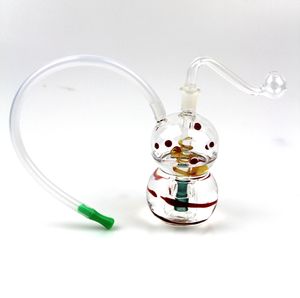 Glas dab riggar oljebrännare mini vattenpipa rökrör bong med cigeratte hållare handgjorda hantverkskonstfärda allt i en grossist