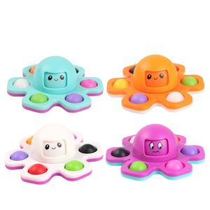 Empurre Bubble Fidget Brinquedo Face Mudando Autism Sensory Fluxos Forma Decompression Brinquedos Anti-Stress Presente Surpresa Atacado