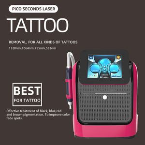 Portable Picosecond Q Switch nd yag Laser Tattoo Removal Machine pico Laser Skin Rejuvenation Pigmentation Dark Spot Remove Scar Treatment For Beauty Salon