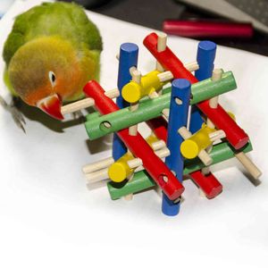 Попугай игрушка для птичьего шарика аксессуары поставляет какатиэль окунь буцгие попугайщик Cage украшения агапорни Vogel Speeleged
