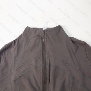 トラックスーツヨガレディースウェアジャケットを定義するパーカースウェットシャツルルレメンズ女性デザイナースポーツジャケットコートフィットネスフーディススキューバ