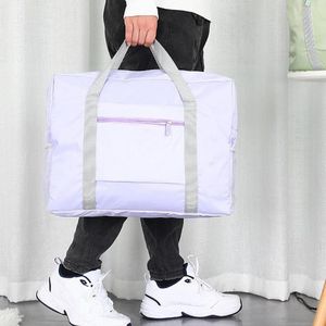 Wholesale easy fold bag for sale - Group buy Storage Bags Double Layer Clothes Bag Practical Easy Store Colors Portable Foldable Large capacity Travel