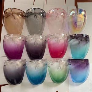 Transparent Shield Party Mask And Respirator PC Anti-fog Face Shields Anti-spray Masks Protective Goggle Glass HH21-87