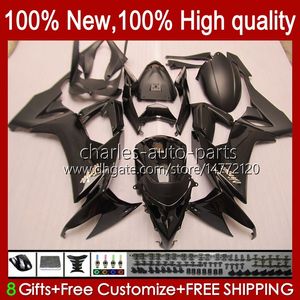 Motorcycle Fairings For KAWASAKI NINJA ZX 10R ZX10 10 R 1000 CC ZX10R 08 09 10 Body 56No.1 1000CC Matte black ZX1000C ZX-10R 2008 2009 2010 ZX1000 08-10 Bodywork Kit