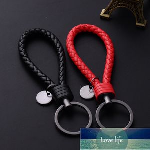 Muito barato PU Couro Bulk Keychain Keyring Preto Mulheres Auto Car Chaveiro Chaveiro Brelok Presentes Online Venda