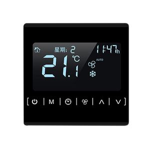 Smart Home Control MH1821 110v 220v Touch Screen Black Back Light Programmable Thermostat Warm Floor Temperature Controller