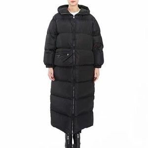 2024 Winter Female Jackets Long Fashion Coat Quality Thick Warm Parkas Loose Hooded Leisure Women Clothing PD