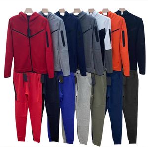 Suits For Men toptan satış-22ss Sadece Erkek Teknoloji Polar Eşofman Moda Mektuplar Baskı Tasarımcısı Spor Erkekler Kadınlar Tam Zip Hoodies Sportsuit Casual Track Kapüşonlu Ceket Jogger Pantolon Takım Elbise