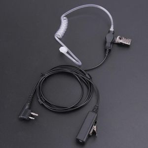 2 pins mic earpiece covert acoustic tube headset for motorola in two-way radios agent security headsets promotion new