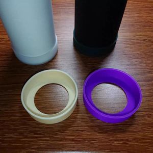 1000pcs Anti-scald Drinkware Handle 65mm 70mm 75mm Bottle Bumpers Silicone Coasters for 30oz 20oz Tumbler Travel Mug Cups Water Bottler Bottom Non-Slip Cover