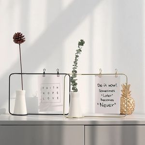 Nordic Plant Ceramic Vase Vykort Display Shelf Office Desktop Dekorationsramar för bilder