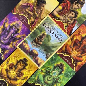 Lord Ganesha Tarot Kartları Rehberlik Kovina Güvertesi Partileri Kurulu Oyunu ve Çeşitli Seçenekler Aşk D25R