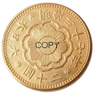 JP (24-25) Japão 20 ienes banhado a ouro asiáticos Meiji 37/41 ano artesanato banhado a ouro cópia coin decoração de casa acessórios