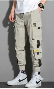 2020 nuovi pantaloni Hip Hop pantaloni cargo pantaloni stile harem da uomo nastri multi-tasca pantaloni sportivi da uomo streetwear casual uomo S-6XL