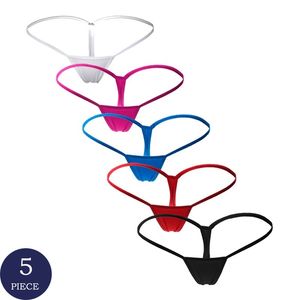 5pcs Thong Sexy Panties Temptation Micro G String Underwear Women Low-Rise Lingerie Panty T Underwear For Ladie 210730